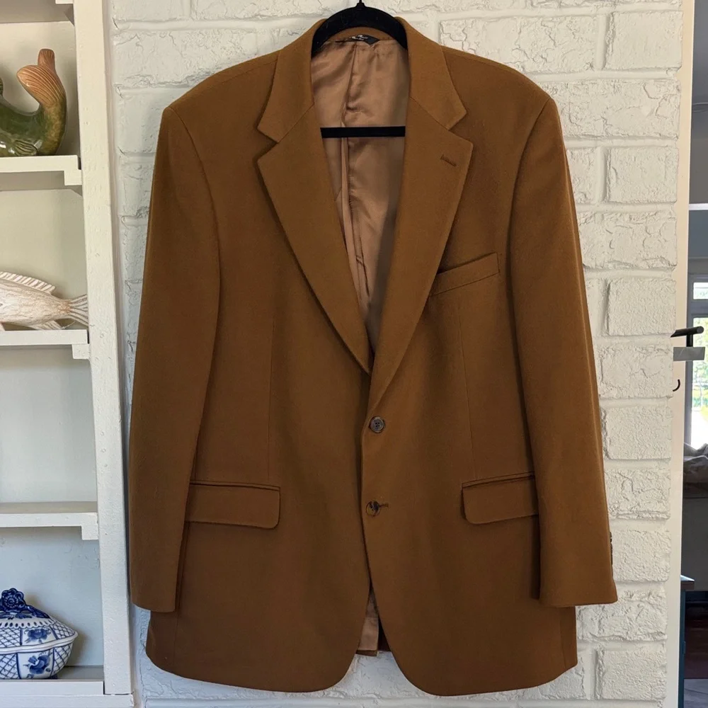 Grant Thomas for Lord and Taylor Cashmere Brown Sport Jacket 44R